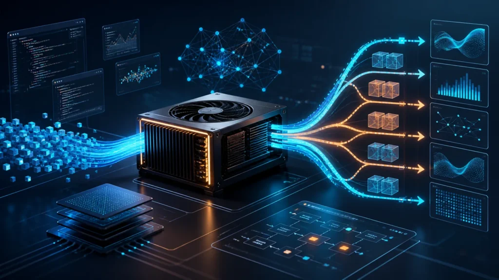 NVIDIA DGX Spark向けvLLM推論パイプラインのイメージイラスト